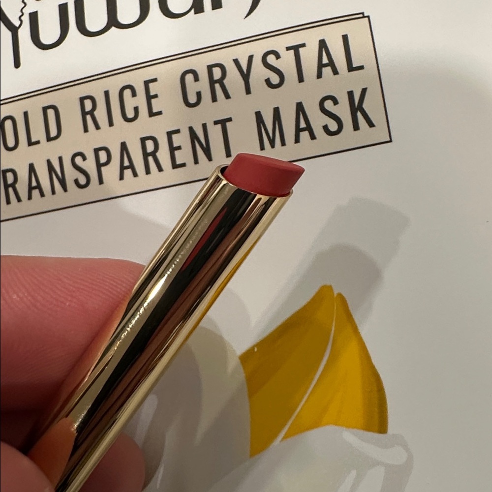 Gold Rice Crystal Transparent Mask and Brush Set - Picture 5 of 5